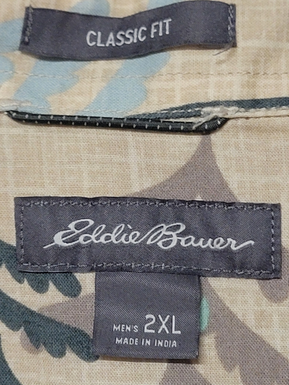 Eddie Bauer Short Sleeve Big Foot Button Down Size 2xl - Picture 4 of 10